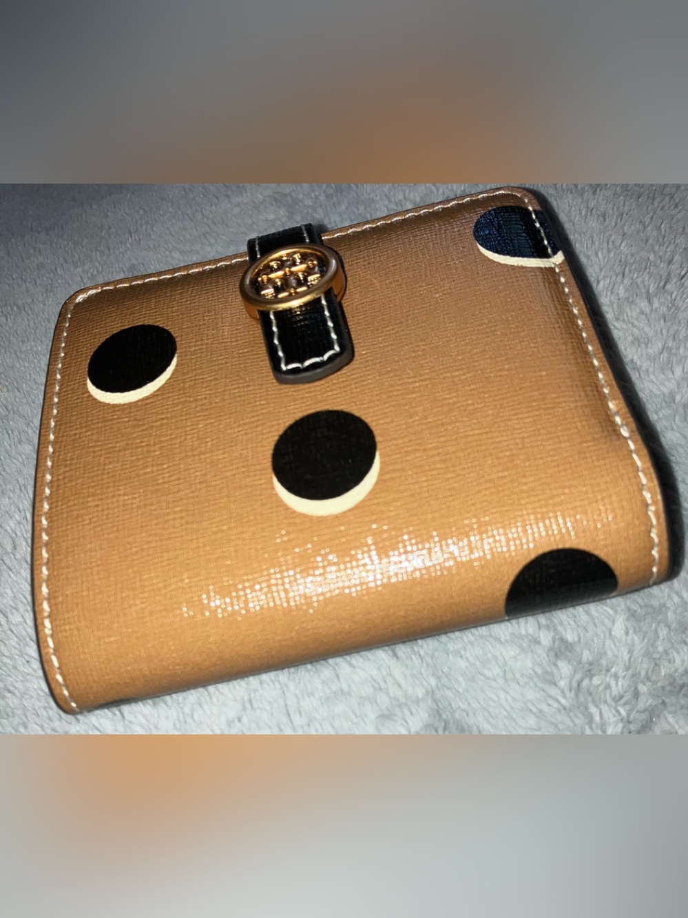 New, Tory Burch Robinson Polka Dot Bi-fold Wallet